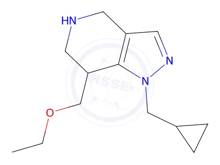 Chemical structure of 1-(Cyclopropylmethyl)-7-(ethoxymethyl)-4,5,6,7-tetrahydro-1H-pyrazolo[4,3-c]pyridine