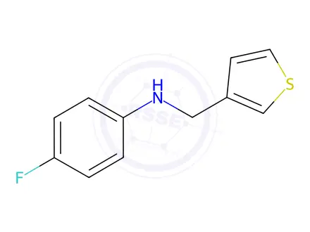 Chemical structure of 4-Fluoro-N-(thiophen-3-ylmethyl)aniline