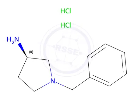 Chemical structure of (R)-3-AMINO-1-BENZYLPYRROLIDINE DIHYDROCHLORIDE