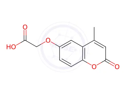 Chemical structure of [(4-methyl-2-oxo-2H-chromen-6-yl)oxy]acetic acid