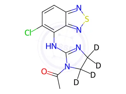 Chemical structure of N-Acetyl Tizanidine-d4