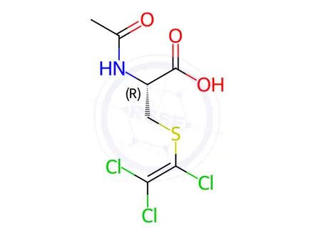 Chemical structure of N-Acetyl-S-(trichlorovinyl)-L-cysteine