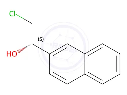 Chemical structure of 2-Naphthalenemethanol, α-(chloromethyl)-, (αS)-
