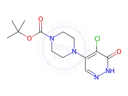 Chemical structure of tert-Butyl 4-(5-chloro-6-oxo-1,6-dihydropyridazin-4-yl)piperazine-1-carboxylate