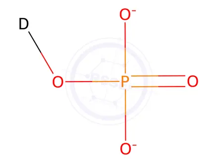 Chemical structure of Dipotassium Deuterium Phosphate