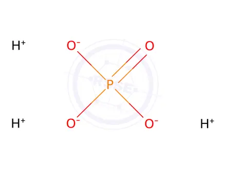 Chemical structure of Ammonium phosphate