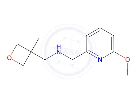 Chemical structure of [(6-methoxypyridin-2-yl)methyl][(3-methyloxetan-3-yl)methyl]amine