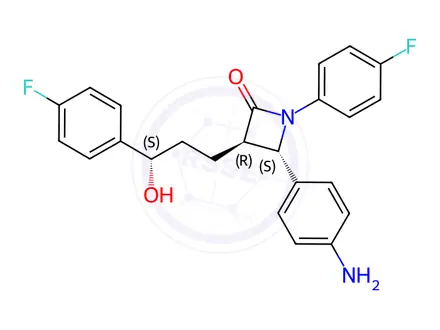 Chemical structure of Ezetimibe Aniline Impurity