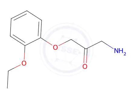 Chemical structure of 2-Propanone,1-amino-3-(2-ethoxyphenoxy)-(9CI)
