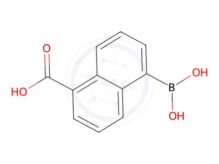 Chemical structure of 5-borono-1-naphthoic acid