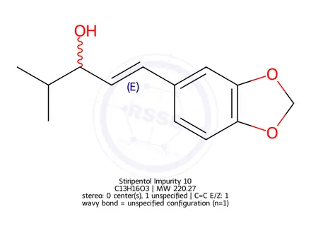 Chemical structure of Stiripentol Impurity 10