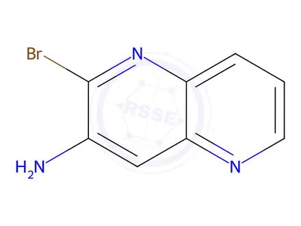 Chemical structure of 2-Bromo-1,5-naphthyridin-3-amine