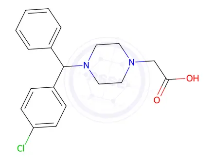 Chemical structure of rac-Cetirizine EP Impurity B