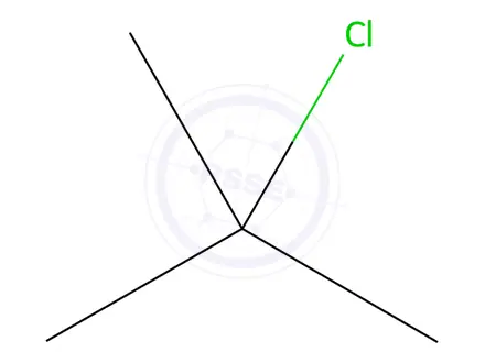 Chemical structure of 2-Chloro-2-methylpropane