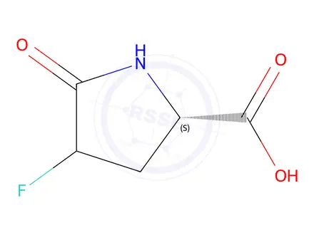 Chemical structure of (2S)-4-Fluoro-5-oxopyrrolidine-2-carboxylic acid