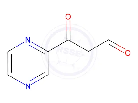 Chemical structure of 3-Oxo-3-(pyrazin-2-yl)propanal