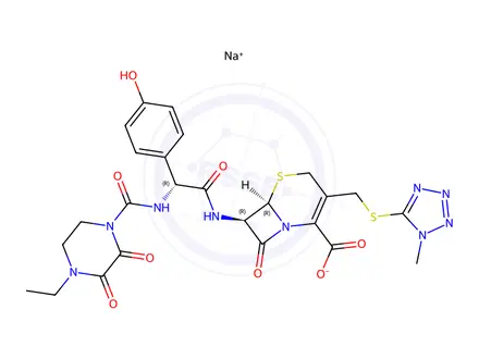 Chemical structure of Cefoperazone Sodium