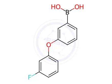 Chemical structure of 3-(3-Fluorophenoxy)phenylboronic acid