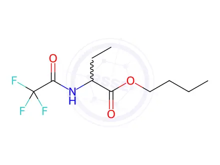Chemical structure of 2-[(Trifluoroacetyl)amino]butanoic acid butyl ester