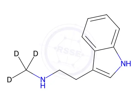 Chemical structure of N-Methyltryptamine-d3