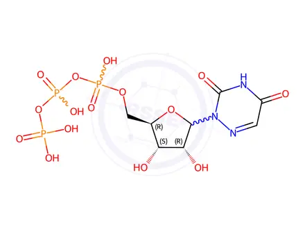 Chemical structure of 6-Aza-UTP
