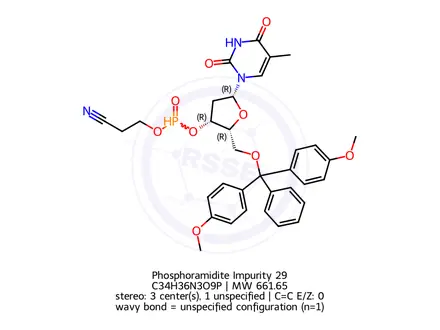 Chemical structure of Phosphoramidite Impurity 29