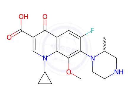 Chemical structure of Gatifloxacin USP Impurity D