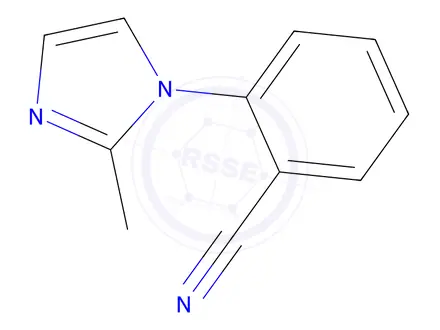 Chemical structure of 2-(2-Methyl-1H-imidazol-1-yl)benzonitrile
