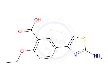 Chemical structure of 5-(2-Aminothiazol-4-yl)-2-ethoxybenzoic acid