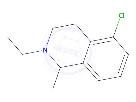 Chemical structure of 5-chloro-2-ethyl-1-methyl-1,2,3,4-tetrahydroisoquinoline