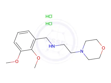 Chemical structure of N-(2,3-Dimethoxybenzyl)-2-morpholin-4-ylethanamine dihydrochloride
