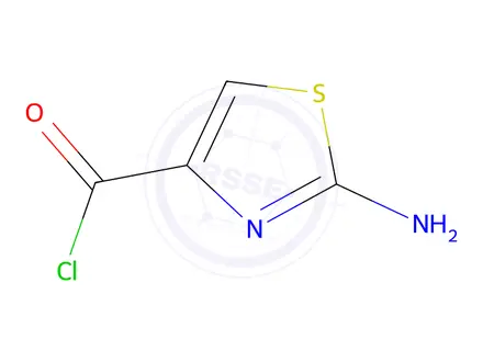 Chemical structure of 2-Amino-1,3-thiazole-4-carbonyl chloride