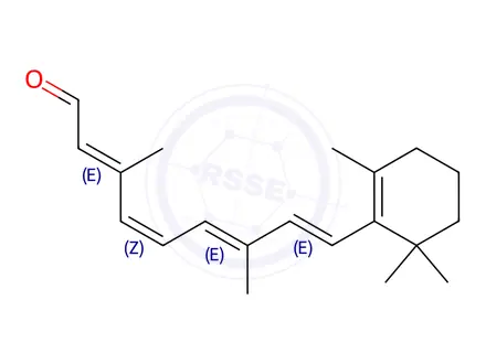 Chemical structure of Vitamin A Impurity 76 (11-Cis-Retinal)