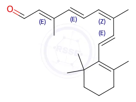 Chemical structure of Vitamin A Impurity 61 (9-Cis-Retinal)