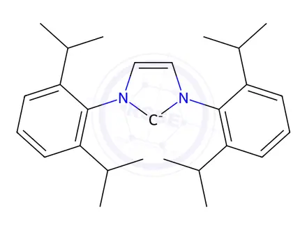 Chemical structure of Palladium, [1,3-bis[2,6-bis(1-methylethyl)phenyl]-1,3-dihydro-2H-imidazol-2-ylidene]dichloro[4,5-dihydro-2-(4-methylphenyl)oxazole-κN3]-, (SP-4-1)-