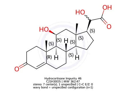 Chemical structure of Hydrocortisone Impurity 52 (Mixture of Diastereomers)