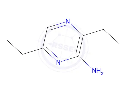 Chemical structure of 3,6-Diethylpyrazin-2-amine
