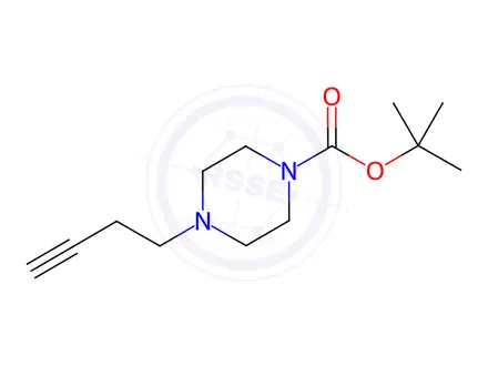 Chemical structure of Tert-Butyl 4-(But-3-Yn-1-Yl)Piperazine-1-Carboxylate