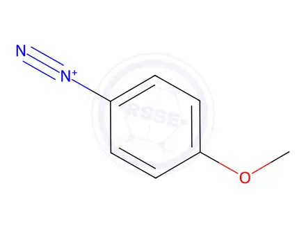 Chemical structure of 4-Methoxybenzenediazonium tetrafluoroborate