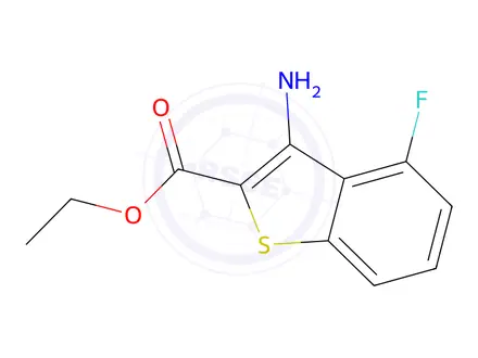 Chemical structure of Ethyl 3-Amino-4-fluoro-1-benzothiophene-2-carboxylate
