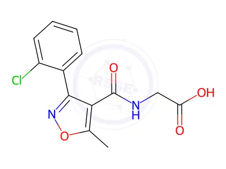 Chemical structure of Cloxacillin Lateral Chain