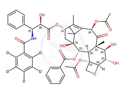 Chemical structure of Paclitaxel Impurity 36-d5
