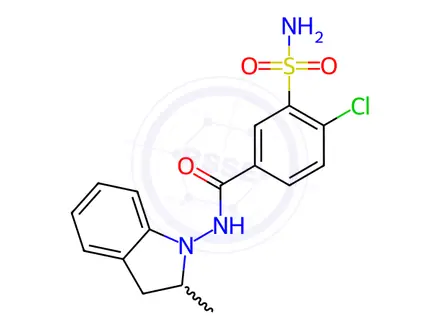 Chemical structure of Indapamide