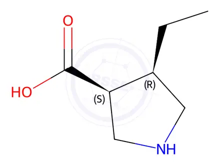 Chemical structure of (3S,4R)-4-ethylpyrrolidine-3-carboxylic acid