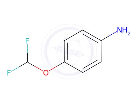 Chemical structure of 4-(Difluoromethoxy)aniline