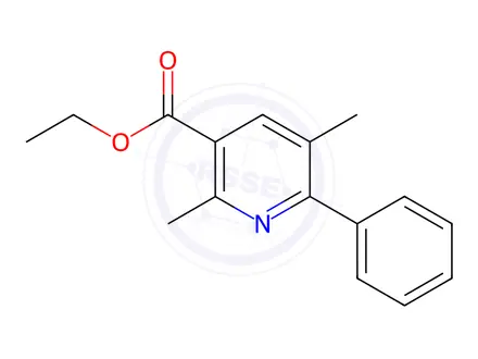 Chemical structure of ethyl 2,5-dimethyl-6-phenylpyridine-3-carboxylate