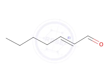 Chemical structure of Trans-2-Heptenal