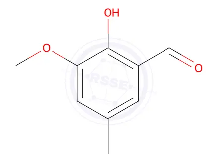 Chemical structure of 2-Hydroxy-3-methoxy-5-methylbenzaldehyde