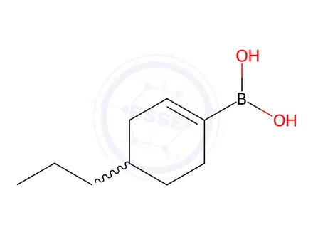Chemical structure of 4-Propylcyclohex-1-enylboronic acid
