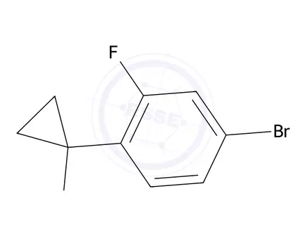 Chemical structure of 1-(4-Bromo-2-fluorophenyl)cyclopropanamine